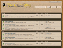 Tablet Screenshot of forums.theonering.com